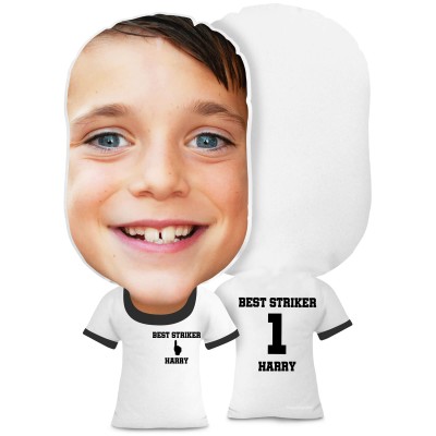 XL Size (We Are No. 1 Icon) White Soft Velvet Polyester Fabric (Personalised with Text)