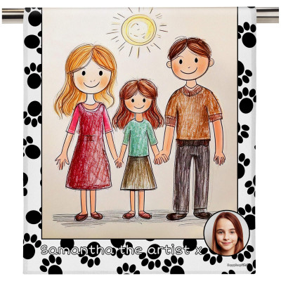(58cm) - Paws Print (Personalised with Text)