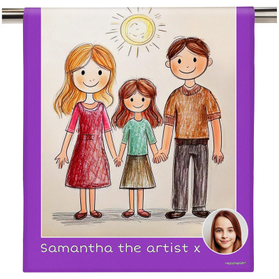 (58cm) Purple (Personalised with Text)