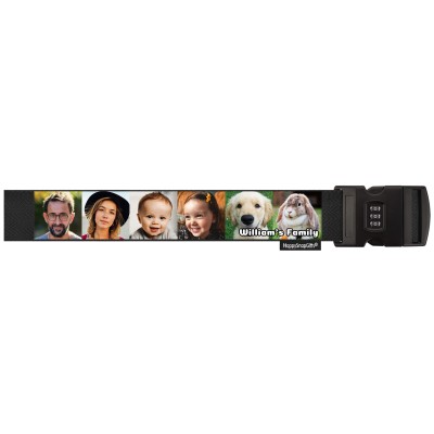 (250cm) - Black with Combination Lock (Personalised with Text)