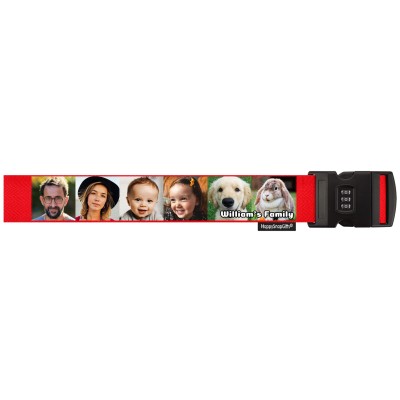 (250cm) - Red with Combination Lock (Personalised with Text)