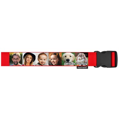 (250cm) - Red with Standard Buckle (Personalised with Text)
