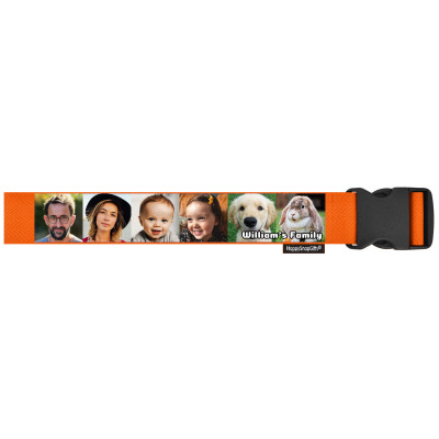 (250cm) - Orange with Standard Buckle (Personalised with Text)