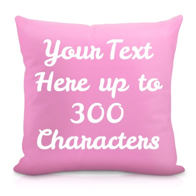 (40cm Square) Baby Pink Soft Velvet Polyester Fabric (Personalised with Text)