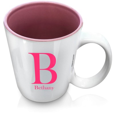 (XL 15oz Pink) Hot Pink (Fuchsia) (Personalised with Text)