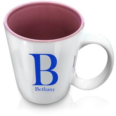 (XL 15oz Pink) Royal Blue (Personalised with Text)