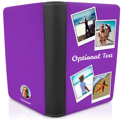 (UK Standard 21cm) (No Icon) Purple (Personalised with Text)