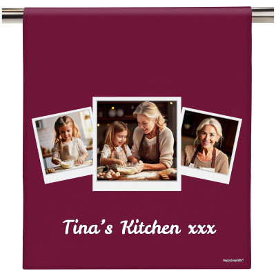 (58cm) Burgundy (Personalised with Text)