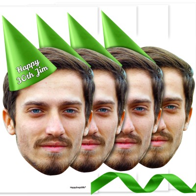 with Hat Theme (Green) DIY Bunting 1m (1 Photo) (Personalised with Text)