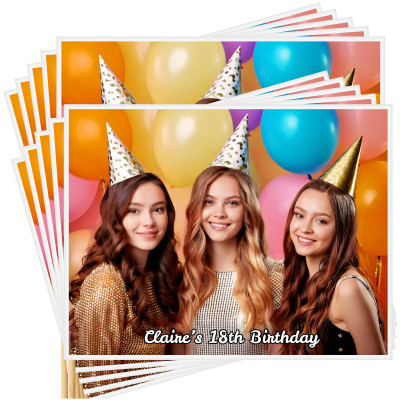 DIY with Stick Paper (27cm) Pack of 10 (Personalised with Text)