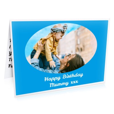 (A5) (Blue) (Personalised with Text)