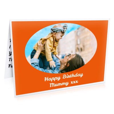 (A5) (Orange) (Personalised with Text)