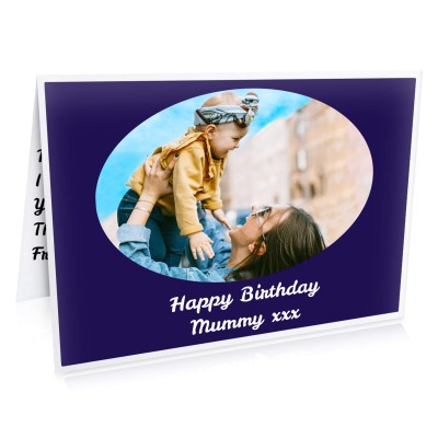 (A5) (Navy Blue) (Personalised with Text)
