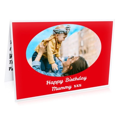 (A5) (Red) (Personalised with Text)