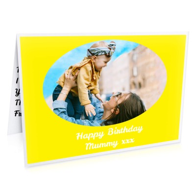 (A5) (Yellow) (Personalised with Text)