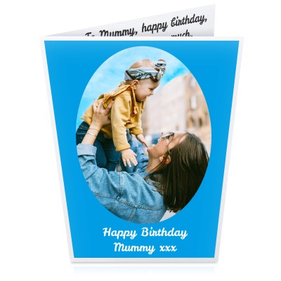 (A5) (Blue) (Personalised with Text)