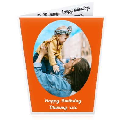 (A5) (Orange) (Personalised with Text)