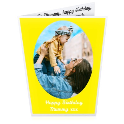 (A5) (Yellow) (Personalised with Text)