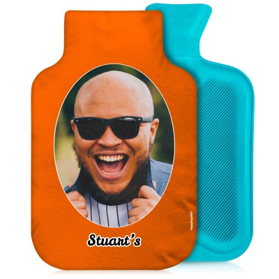 800ml Burnt Orange Soft Velvet Polyester Fabric and Removable Cover (Personalised with Text)
