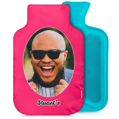 800ml Hot Pink (Fuchsia) Soft Velvet Polyester Fabric and Removable Cover (Personalised with Text)