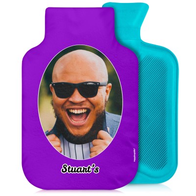800ml Purple Soft Velvet Polyester Fabric and Removable Cover (Personalised with Text)