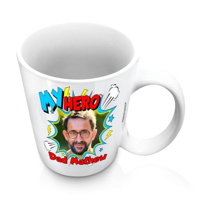 (10oz White) with Thunder & Wind Design (Personalised with Text)