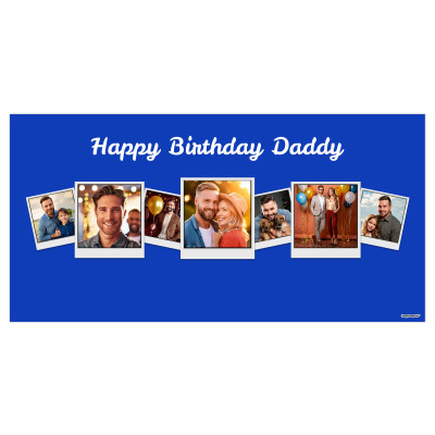 (Navy Blue) 55cm x 110cm (70gsm) (Personalised with Text)