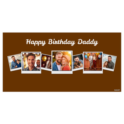 (Brown) 55cm x 110cm (70gsm) (Personalised with Text)