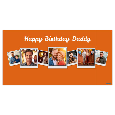 (Orange) 55cm x 110cm (70gsm) (Personalised with Text)
