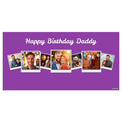 (Purple) 75cm x 200cm (70gsm) (Personalised with Text)