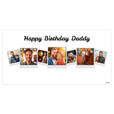 (White) 55cm x 110cm (70gsm) (Personalised with Text)