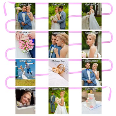 - 5 Metres with 12 Rectangle Flags (28cm) Mock Suede Polyester Fabric (Personalised with Text)