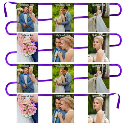 - 5 Metres with 12 Rectangle Flags (28cm) Mock Suede Polyester Fabric (Personalised with Text)