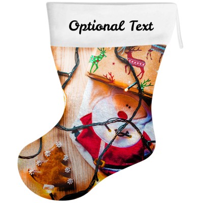 (55cm) - Christmas Decorations Design Soft Velvet Polyester Fabric (Personalised with Text)