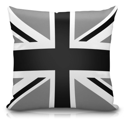 (40cm Square) Black & White Soft Velvet Polyester Fabric (Personalised with Text)
