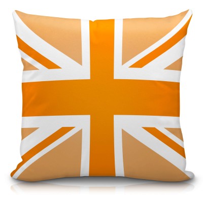 (40cm Square) Orange Soft Velvet Polyester Fabric (Personalised with Text)
