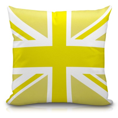 (40cm Square) Yellow Soft Velvet Polyester Fabric (Personalised with Text)