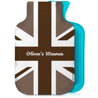 2 Litre Brown Soft Velvet Polyester Fabric and Removable Cover (Personalised with Text)