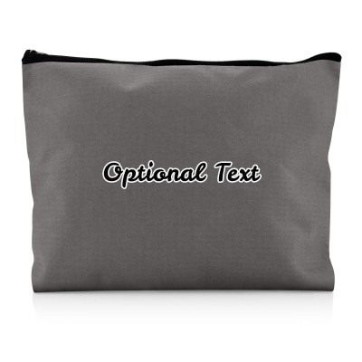 - Large Grey Water Resistant Polyester Rip-Stop Fabric (Personalised with Text)