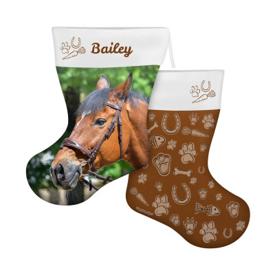 (25cm) Pet Theme Brown Soft Velvet Polyester Fabric (Personalised with Text)