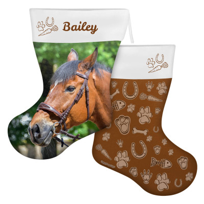 (45cm) Pet Theme Brown Soft Velvet Polyester Fabric (Personalised with Text)