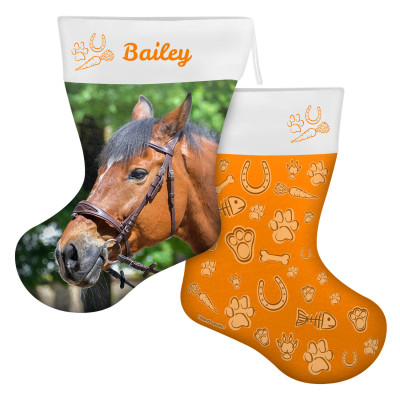 (45cm) Pet Theme Burnt Orange Soft Velvet Polyester Fabric (Personalised with Text)