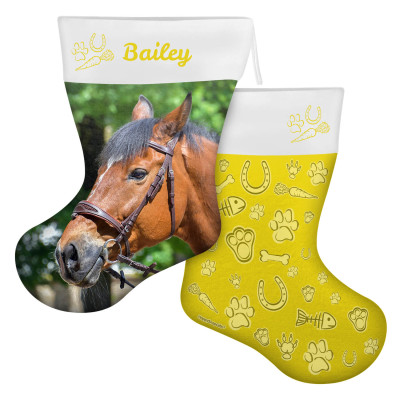 (45cm) Pet Theme Yellow Soft Velvet Polyester Fabric (Personalised with Text)