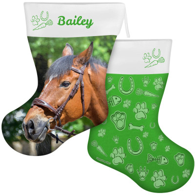 (55cm) Pet Theme Bright Green Soft Velvet Polyester Fabric (Personalised with Text)