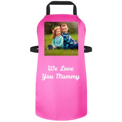 (70cm x 55cm) - Hot Pink Cotton Fabric (Square Chest Photo) (Personalised with Text)