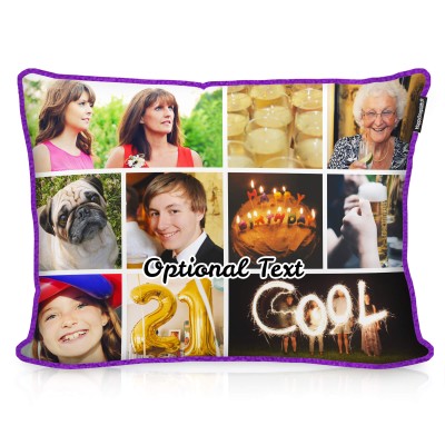 (57cm x 40cm) - Purple Fleece Fabric (Personalised with Text)
