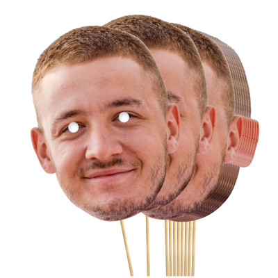 Pack of 10 (A4) Finished Masks + Sticks