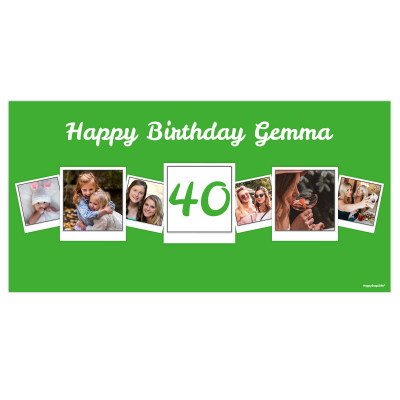 (Green) 55cm x 150cm (Personalised with Text)