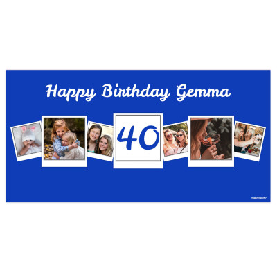 (Navy Blue) 55cm x 150cm (Personalised with Text)