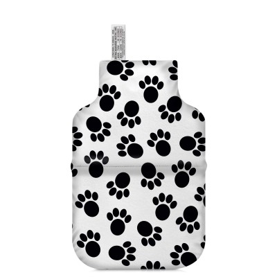 (27cm) - Paws Print Soft Velvet Polyester Fabric (Personalised with Text)